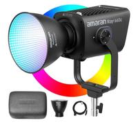 Amaran Ray 660c Bowens Mount RGB Video Light,660W CCT 1,800K-20,000K | Full Color Continuous Output Lighting ,38,500 lux @ 1m Support APP/DMX Control 12 Effects for Photography