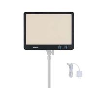 Amaran Verge Edge-Lit Desktop LED Light, 96+ CRI Bi-Color Panel, Adjust brightness & CCT in three ways, Eye-Care Certified for Live Streaming & Video Production,Desktop Creators(Charcoal)