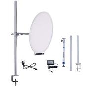 Amaran Verge Max Kit 22" 60W Key Light with Stand+Adjustable Arm (White) | Bi-Color 2700-6500K Desk Ring Panel Light Support 7 Lighting Effects for Video Recording,Game,Podcast,Tiktok ,Streaming
