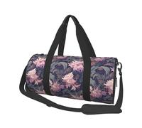 Amaranth Print Travel Duffel Bag, Lightweight Sports Gym Bag with Shoulder Straps for Women Men Teen ravel Business Trip