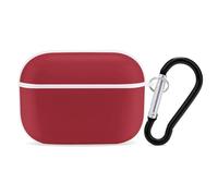Amaranth Red AirPod Pro Case, Anti Scratch Hard PC Cover with Keychain, AirPod Pro 2nd/1st Case Accessories for Women Men, White-Style