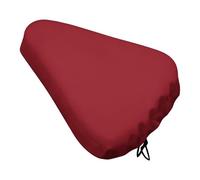 Amaranth Red Bike Seat Cover Waterproof Oxford Fabric, Universal Adjustable Bicycle Saddle Cover with Drawstring Easy Install Protective Rain Dust Covers for Women Men
