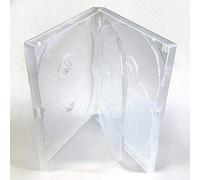 Amaray DVD Case - 6 Way Multibox (10 pcs) in Clear to hold 6 discs