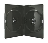 AMARAY DVD Cases grey for 2 Discs, Fac to Face - 50 pack