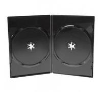 Amaray DVD Double Cases Slim, 7 mm, Black, 100-pack