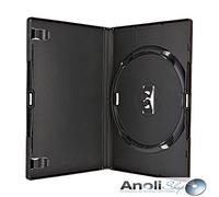 Amaray Set of 25 DVD Cases Single Disc 14 mm Black