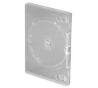 Amaray Single Clear DVD/CD/BLU RAY Case, High Grade, 14mm Spine, Red Tag Security Fitting