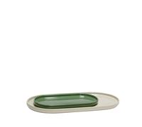 Amare Serving Dish Set of 2 Sand/ Green