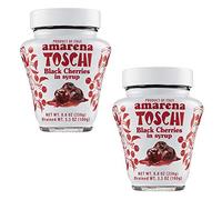 Amarena Cherries by Toschi | 2 Pack | For cocktails and desserts | GMO free | Kosher | 8.8 ounce (2 Pack)