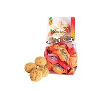 Amaretti Gift | Traditional Soft Almond Amaretti Biscuits With Strawberry And Apricots | Classic Authentic Italian | Individually Wrapped In a Gift Bag - Amaretti Virginia 180 g
