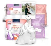 Amari® 3D Hand Moulding Kit - casting kit for couples and families - family hand casting kit hand mold casting kit hand moulding kit couple hand sculpture kit family handprint