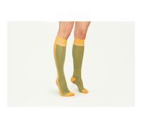 Amari Amari Love By Amari - Cotton Blend Luxury Knee High Socks - Light Khaki, UK 6-7.5