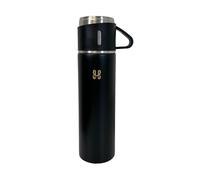 Amari Bargains Thermal Flask - Double Walled Vacuum Insulated Flask, Hot and Cold Water Bottle with Drinking Cup Lid & Cover, BPA Free, Leak Proof