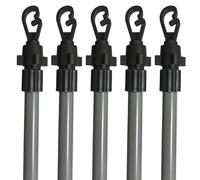 Amari Bargains Washing Line Prop - Telescopic Laundry Support Pole - 2.4M Extending Heavy Duty Clothing Line Pole, Indoor and Outdoor Clothes Line Prop, Ideal for Home, Garden (5 x 8ft Washing Prop)