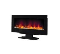 Flare by Be Modern Amari Black Freestanding or Wall Mounted Electric Fire