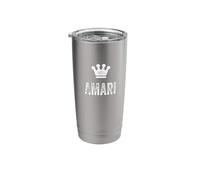 Amari the King/Crown & Name Design for Men Called Amari Stainless Steel Insulated Tumbler