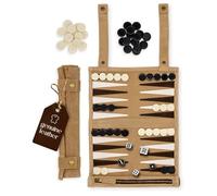 Amari ® Travel Backgammon - Rollable Backgammon for Travel and On the Go - Back Gammon