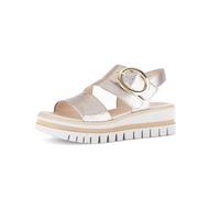 'Amarillo' Wedge Heel Sandals Gabor Gold 7.5