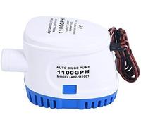 Amarine Made 12V 1100 GPH Auto Submersible Boat Bilge Water Pump with Float Switch 3/4 inch Outlet, Automatic All-in-one 3.2A Ignition Protected Marine Emergency Pump for Saltwater Freshwater Bue