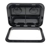 Amarine Made Marine Deck Hatch Boat Deck Hatch Access Hatch & Lid 17-1/4"x12-3/8, 315mmx440mm- Black