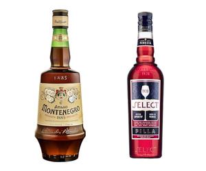 Amaro Montenegro 70cl, 23% ABV - Iconic Italian liqueur since 1885. Balanced flavour created with 40 botanicals and a secret recipe & Select Aperitivo 70cl, 17.5% ABV - Original Venetian Spritz