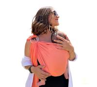 Amarsupiel Baby Water Carrier | Baby Water Shoulder Strap | Ultra Fast Drying | Ergonomic Baby Carrier | Oeko-Tex | Certificate Made in Spain | Coral