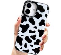 AMART for iPhone 16 Case Cute,Clear with Cow Print Animal Pattern Design Soft Silicone Women Girls Boy Men Cool Shockproof Protective Phone Cover for iPhone 16 (6.3inch) ONLY