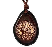 Amarumi Handcrafted Pendant from Tucan Nut - Symbol of Joy, Harmony & Connection with Nature | Indian Jewellery, Größenverstellbar, Wood, 0