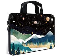 Amary laptop sleeves 11.6" 12" Laptop Handle Bag Neoprene Notebook Carrying Pouch Chromebook Sleeves case Ultrabook Case Tablet Cover Fit Apple MacBook Air HP DELL Lenovo Asus (Mountains galaxy)