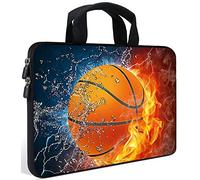 AMARY14 15 15.4 15.6 inch Laptop Handle Bag Computer Protect Case Pouch Holder Notebook Sleeve Neoprene Cover Soft Carrying Travel Case for Dell Lenovo Toshiba HP Chromebook ASUS Acer (Hot Basketball)