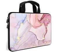 AMARY14 15 15.4 15.6 inch Laptop Handle Bag Computer Protect Case Pouch Holder Notebook Sleeve Neoprene Cover Soft Carrying Travel Case for Dell Lenovo Toshiba HP Chromebook ASUS Acer (Marble-1)