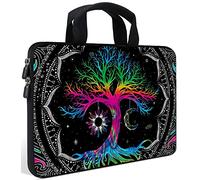AMARY14 15 15.4 15.6 inch Laptop Handle Bag Computer Protect Case Pouch Holder Notebook Sleeve Neoprene Cover Soft Carrying Travel Case for Dell Lenovo Toshiba HP Chromebook ASUS Acer (Colorful Tree)