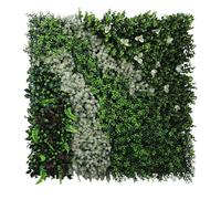 AMAS Beauty Artificial Flower Wall Panel - UV Protected Realistic Living Wall (100x100cm) | Eco-Friendly Faux Greenery for Indoor/Outdoor Privacy Screen | Wedding & Event Backdrop (14)