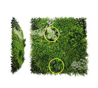 AMAS Beauty Artificial Flower Wall Panel - UV Protected Realistic Living Wall (100x100cm) | Eco-Friendly Faux Greenery for Indoor/Outdoor Privacy Screen | Wedding & Event Backdrop (16)