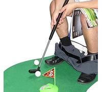Amasawa Mini Golf Potty, Mini Toilet Golf Gift Set, Mini Golf Potty Gift Set, Golf Bathroom Game Set, Suitable for Classic and Novel Mini Toilet Golf Push Rods, 6 Piece Set, 65 cm Long Rod