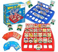 Amasawa Who Is It Funny Guessing Board Game,Suitable For Classic Board Game Funny Family Guessing Games Kids Children Toy Gift (Red and Blue) English Version