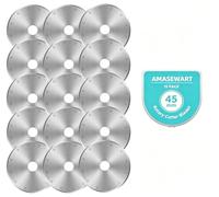 AMASEWART 45mm Rotary Cutter Blades Fits Fiskars Olfa, Replacement Rotary Blade for Fabric, Quilting, Sewing and Arts & Crafts, Pack of 15