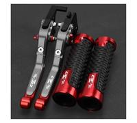 AMASONY Handlebar Adjustable Brake Clutch Levers Handlebar Handle Grips for H&ONDA CRF 1000 L CRF1000L Africa Twin(Red4)