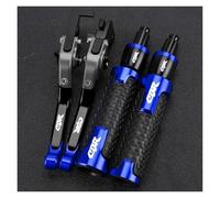 AMASONY Handlebar CBR Motorcycle Brake Clutch Levers Handle Bar End Grips Caps for H&ONDA CBR600RR CBR 600RR 954RR(Blue3)