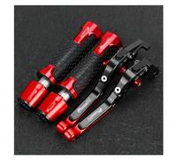 AMASONY Handlebar for B&MW F800R F800 R F 800R Motorcycle Handgrips Brake Clutch Levers Handlebar Grips Handle Ends(Red2)