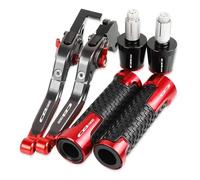 AMASONY Handlebar for H&ONDA CB1300 CB 1300 ABS Motorcycle Brake Clutch Levers Handlebar Handle Bar Ends Grips Caps(Red8)