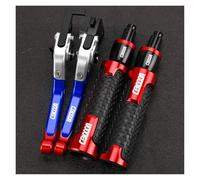 AMASONY Handlebar Motorcycle CB1000R Brake Clutch Levers Handlebar Hand Grips End for H&ONDA CB1000R CB 1000R CB 1000 R(Red2)