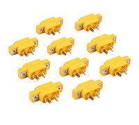 Amass 10Pcs XT60E1-M Mountable XT60 Male Plug Connector for RC Models Multicopter Fixed Board DIY Spare Part Remote Control Toy Parts