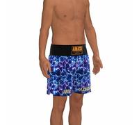 Amata Boxing Trunks Soul Assassin Muay Thai Shorts Strike Lightning Thunder Unisex Men Women Kids Adult Boy Girl, Blue, XS