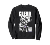 Amateur Astronomy Clear Skies for Telescope Lovers Sweatshirt