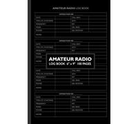 Amateur Radio Log Book: Daily Radio Station Logbook for HAM Radio Operators | Black Cover
