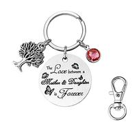 AMATOLOVE Love Between Mother Daughter Is Forever Mum Keyring From Daughter Car Key Rings For Women Girls