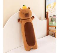 AMATOPDECO Capybara Plush, Soft Animal Plushie, Cute Kitty Sleeping Throw Hugging Pillow for Girls and Women (70cm/27.55inch)