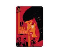 AMATWI Mia Wallace Pulp Fiction Poster 4 Tin Sign Vintage Metal Pub Club Cafe Bar Home Wall Art Decoration Poster Retro 8x12inch(20x30cm)