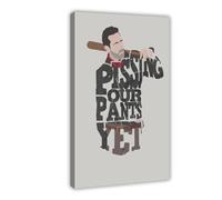 AMATWI Negan The Walking Dead Poster TV Series Poster 2 Canvas Poster Bedroom Decor Sports Landscape Office Room Decor Gift Frame-style 08x12inch(20x30cm)